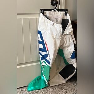 Fox Blue and White Racing Pants size 32